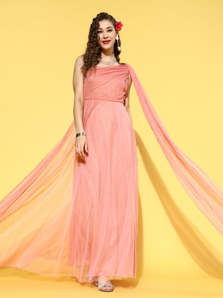 One shoulder shop dress myntra