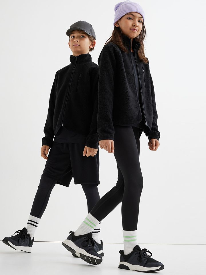 Buy H M Girls Black Teddy Jacket Jackets for Girls 16591232 Myntra
