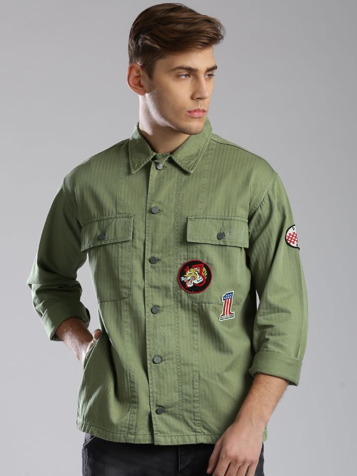 Tommy hilfiger hotsell green denim jacket