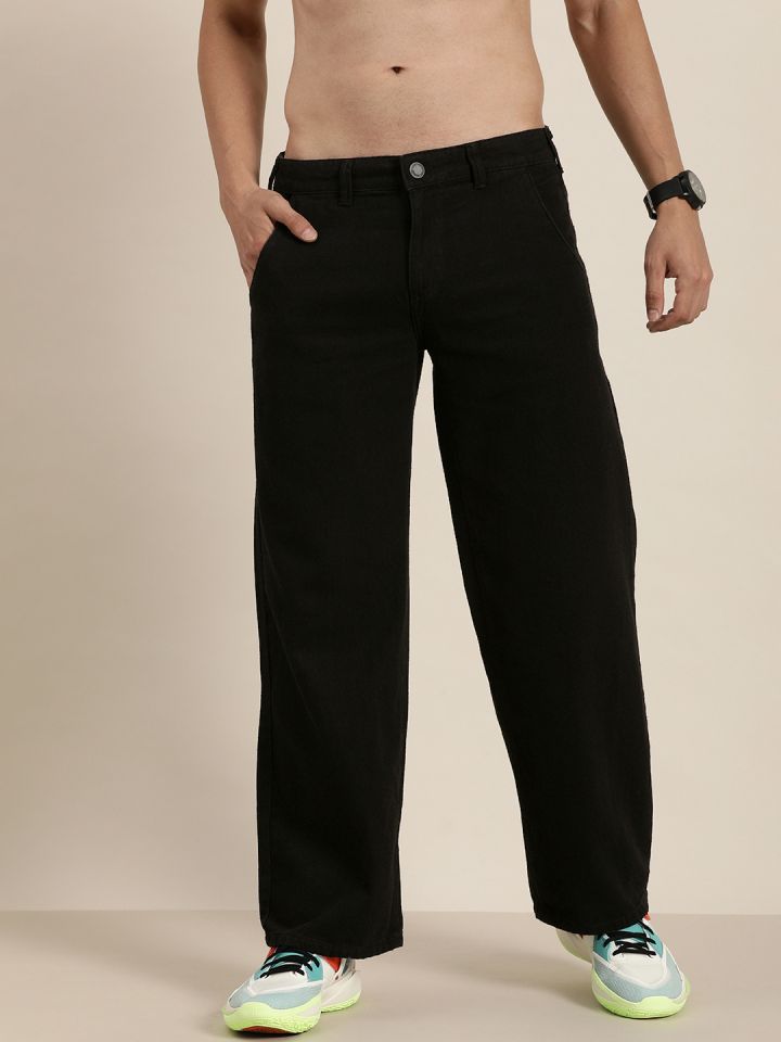 Black jeans men myntra hotsell