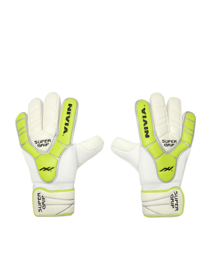 Buy NIVIA Unisex Off White Mega Soft Grip Goal Keeper Football Gloves -  Sports Accessories for Unisex 1661095