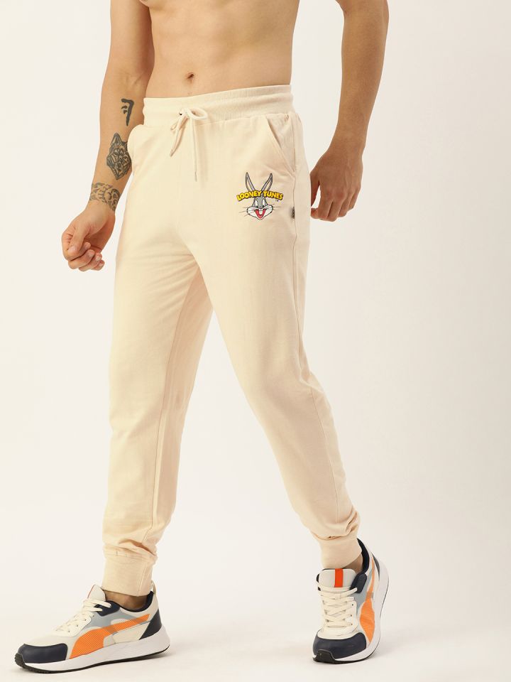 Beige track pants mens deals
