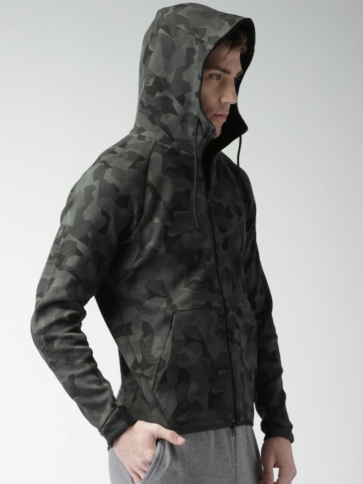 Nike camo parka top