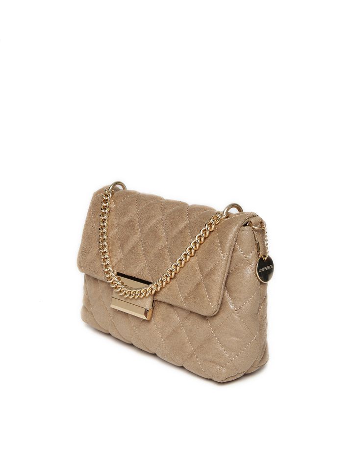 Quilted handbag chain strap top