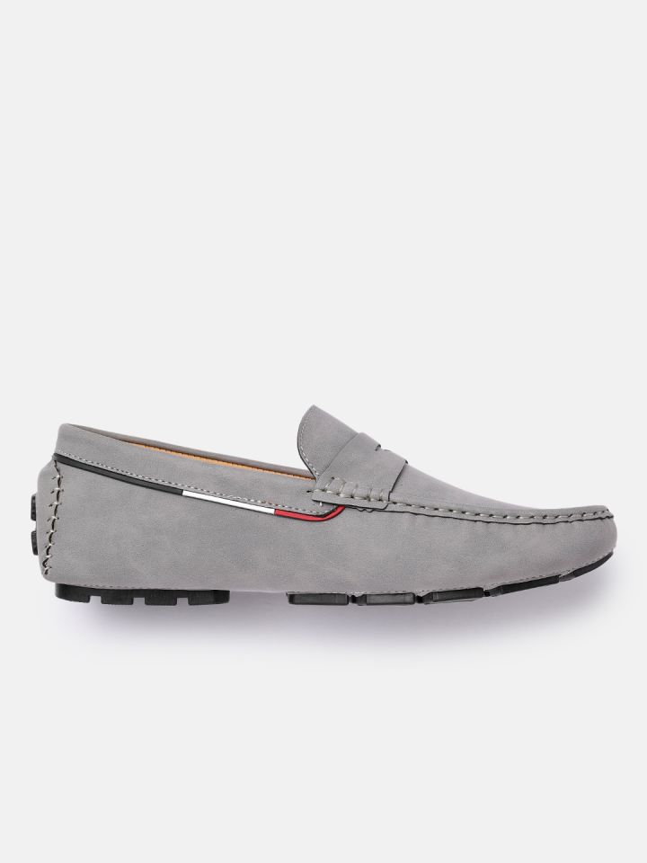 Mens grey driving shoes on sale