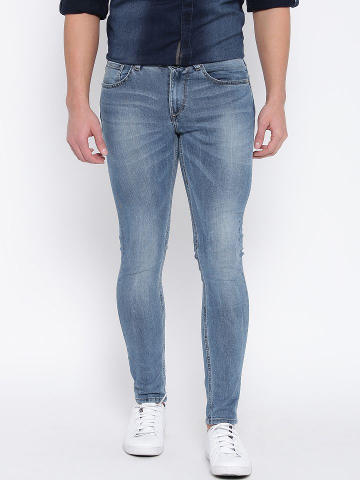 Buy SPYKAR Men Blue Super Skinny Fit Low Rise Clean Look Jeans