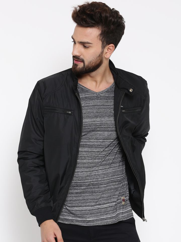 Spykar black bomber store jacket