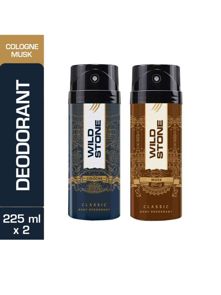 Buy Wild Stone Men Set Of 2 Classic Cologne And Musk Deodorant