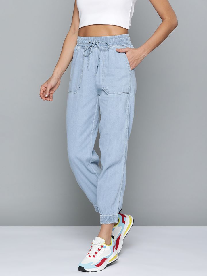 Buy Tokyo Talkies Light Blue Jogger Jeans for Women Online at Rs.659 - Ketch