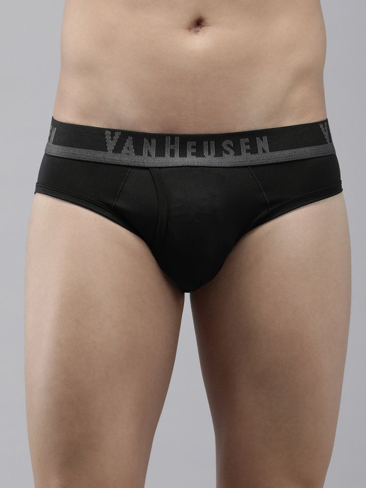 Van Heusen Innerwear Men Swift Dry & Breathable AIR Series Active Briefs -  White