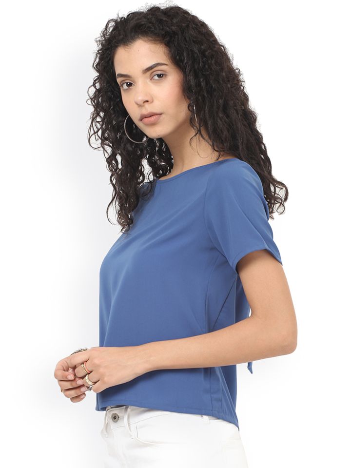 Buy Blue Tops for Women by Besiva Online