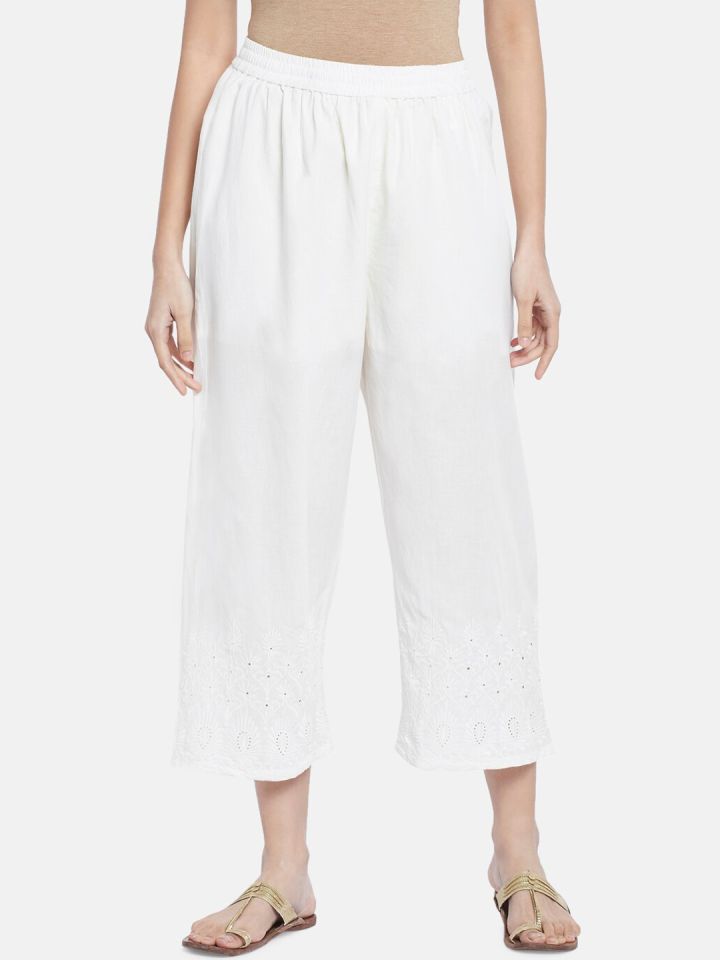Rangmanch top palazzo white