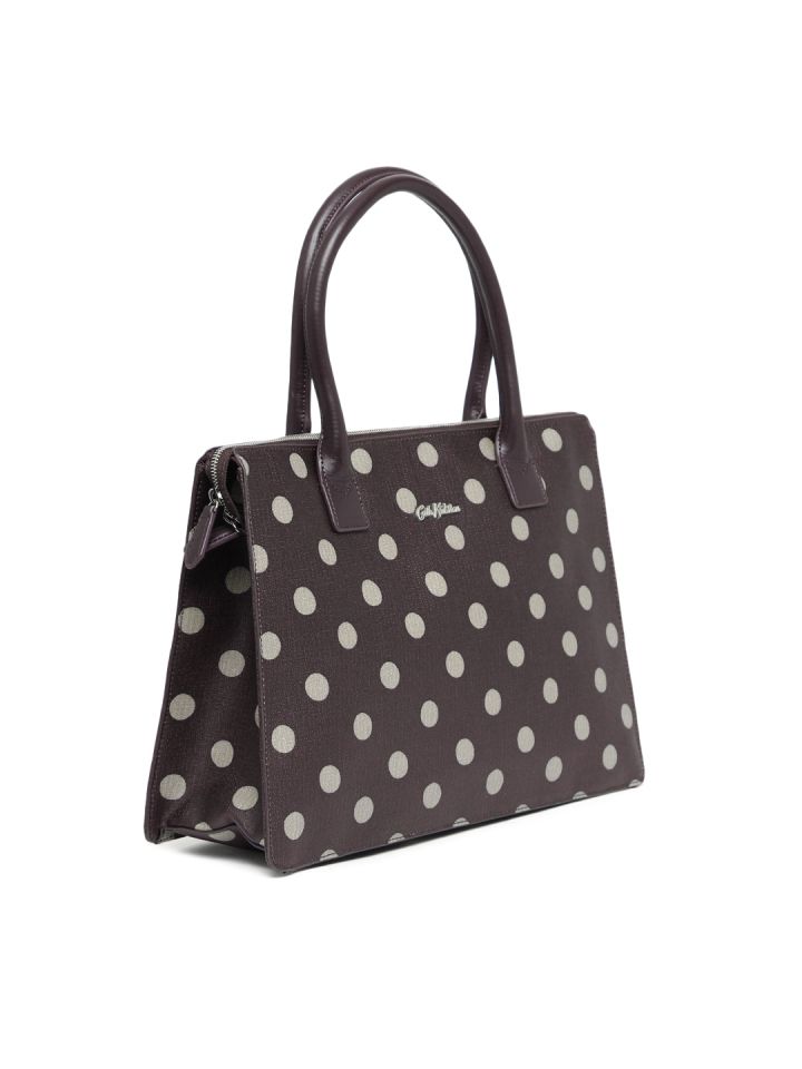 black and white polka dot purse handbag