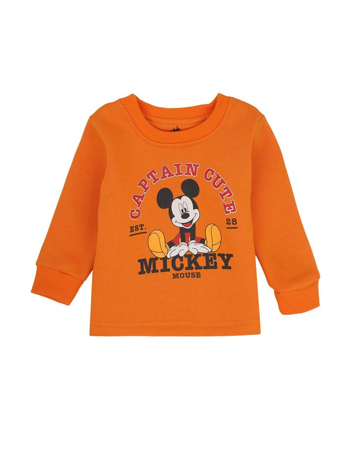 Orange mickey discount mouse shirt
