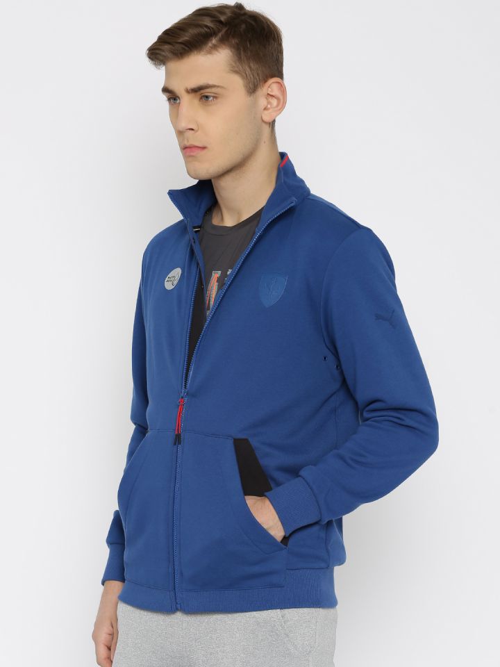 puma blue sweat jacket