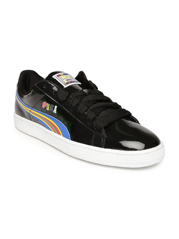 Buy Puma Men Black Basket X Dee Ricky BW Glossy Sneakers