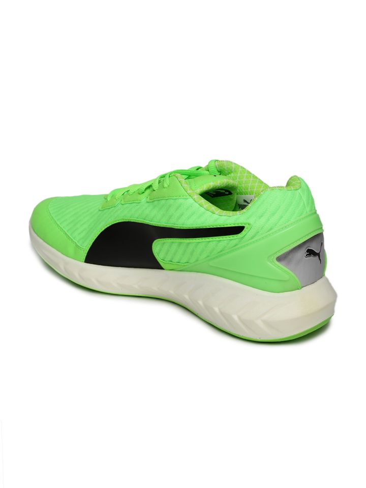 Puma Men Fluorescent Green IGNITE Ultimate PWRCOOL Running Shoes