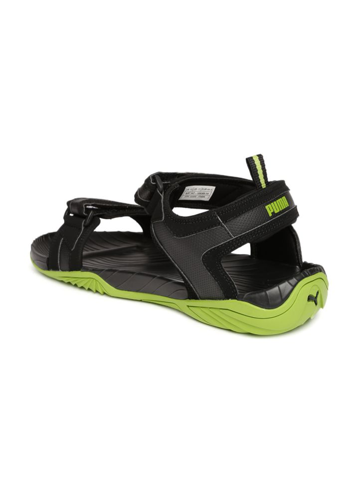 Lime green new arrivals and black sandals