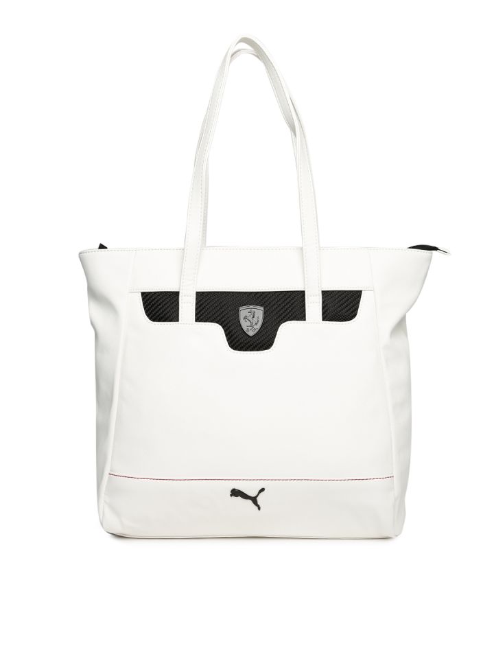 puma ferrari white handbag