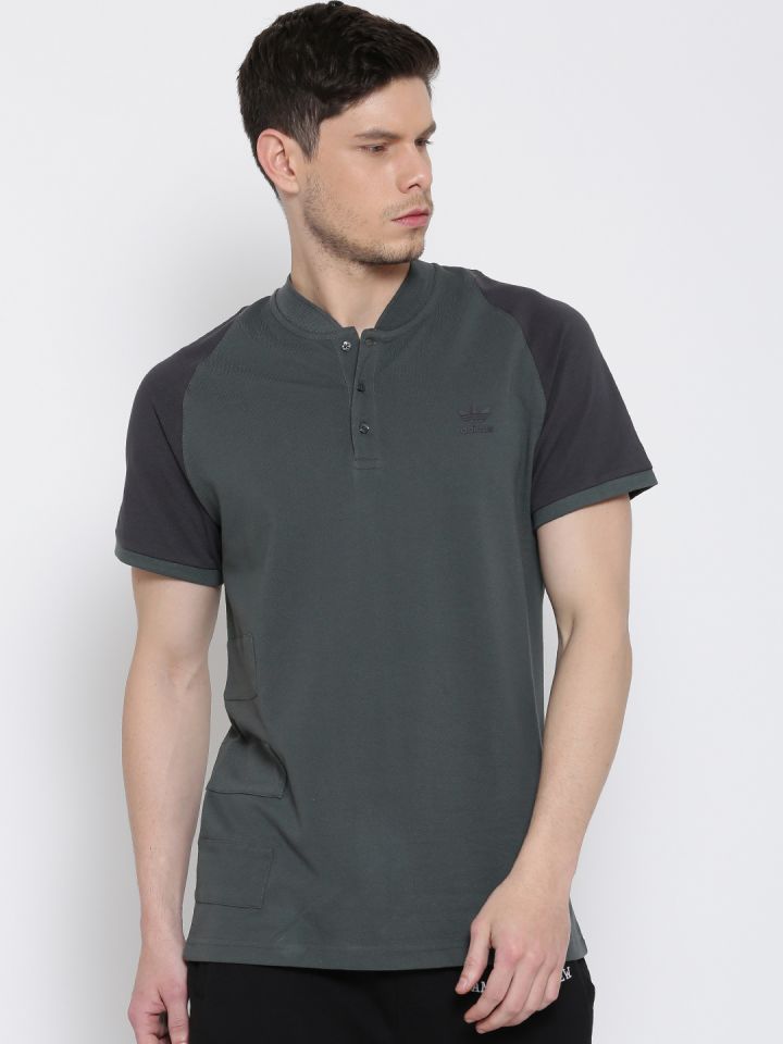 Adidas originals stand collar t shirt