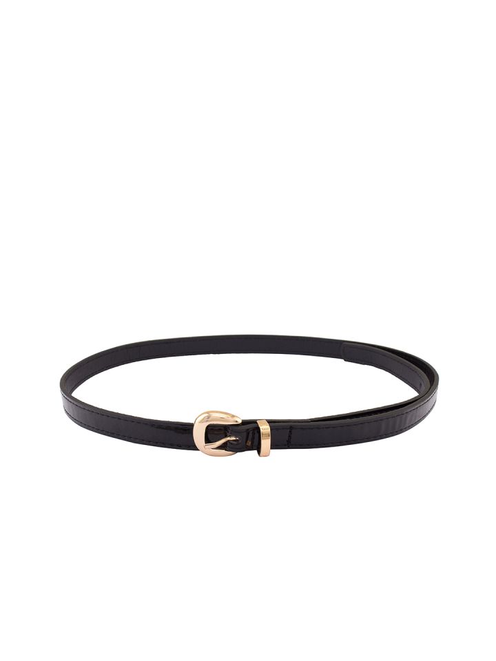 slim black belt