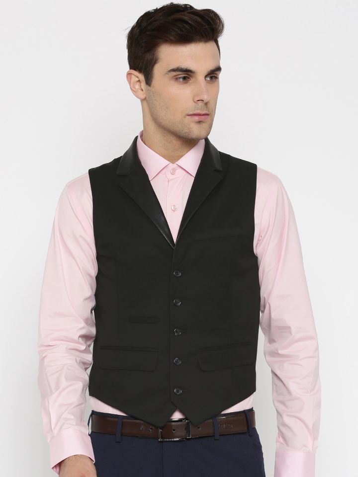 Buy Jack Jones Black Waistcoat Waistcoat for Men 1675935