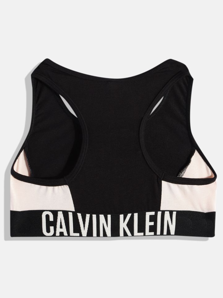 Buy Calvin Klein Underwear Black & White Bralette Bra - Bra for