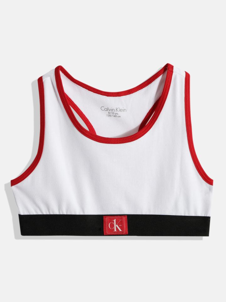 Buy Calvin Klein Underwear Red & White Bralette Bra - Bra for Girls  16768846