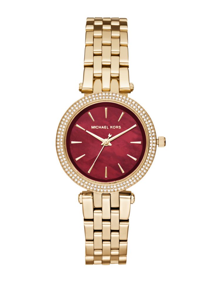 Buy Michael Kors Women Maroon Analogue Watch MK3583I
