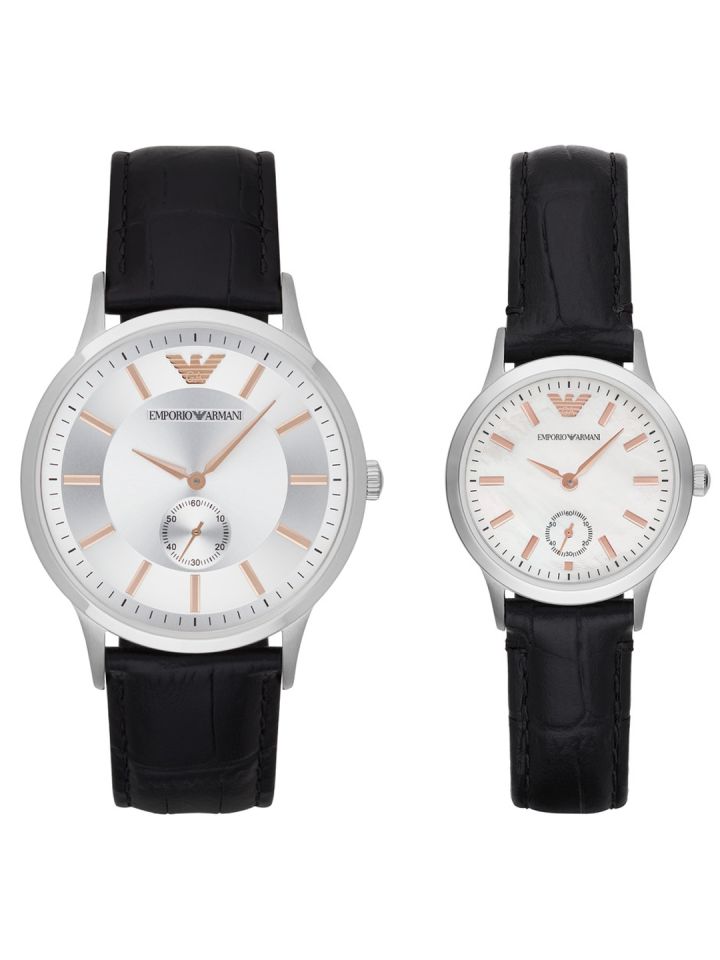 Armani his and her on sale watch set