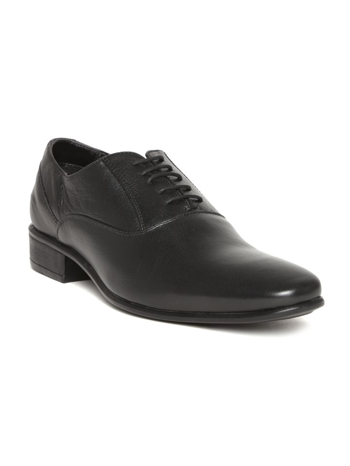 franco leone black formal shoes