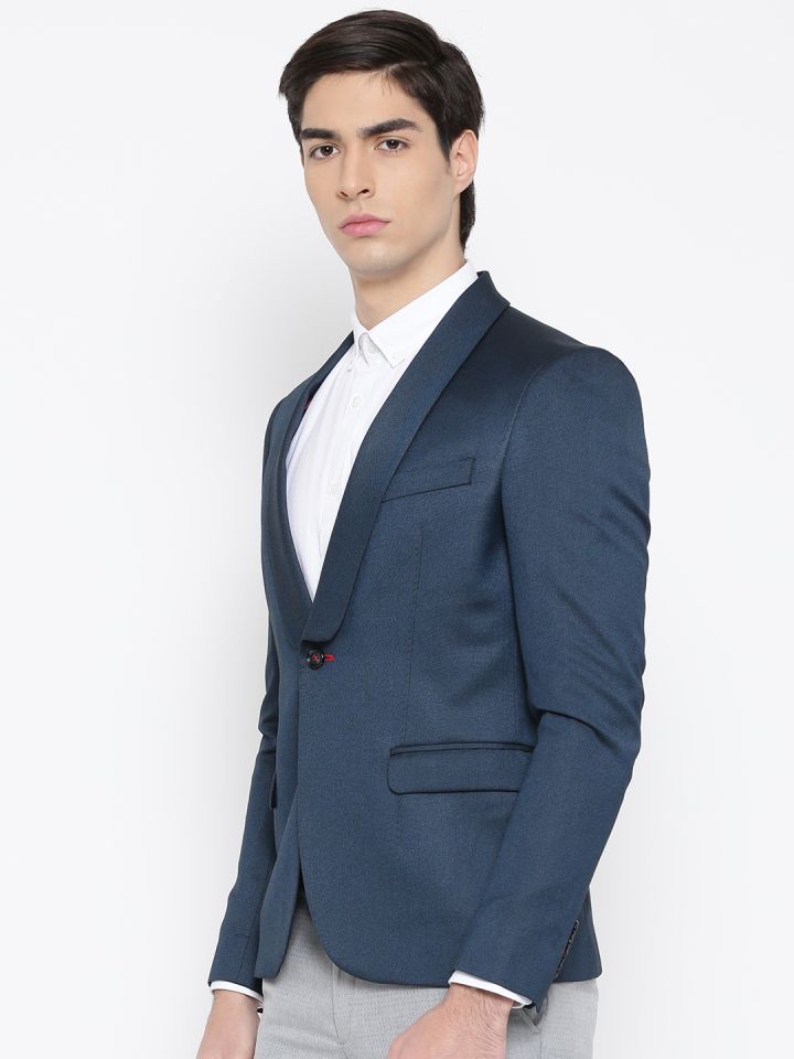 Buy Blackberrys Teal Blue Single Breasted Formal Blazer Blazers