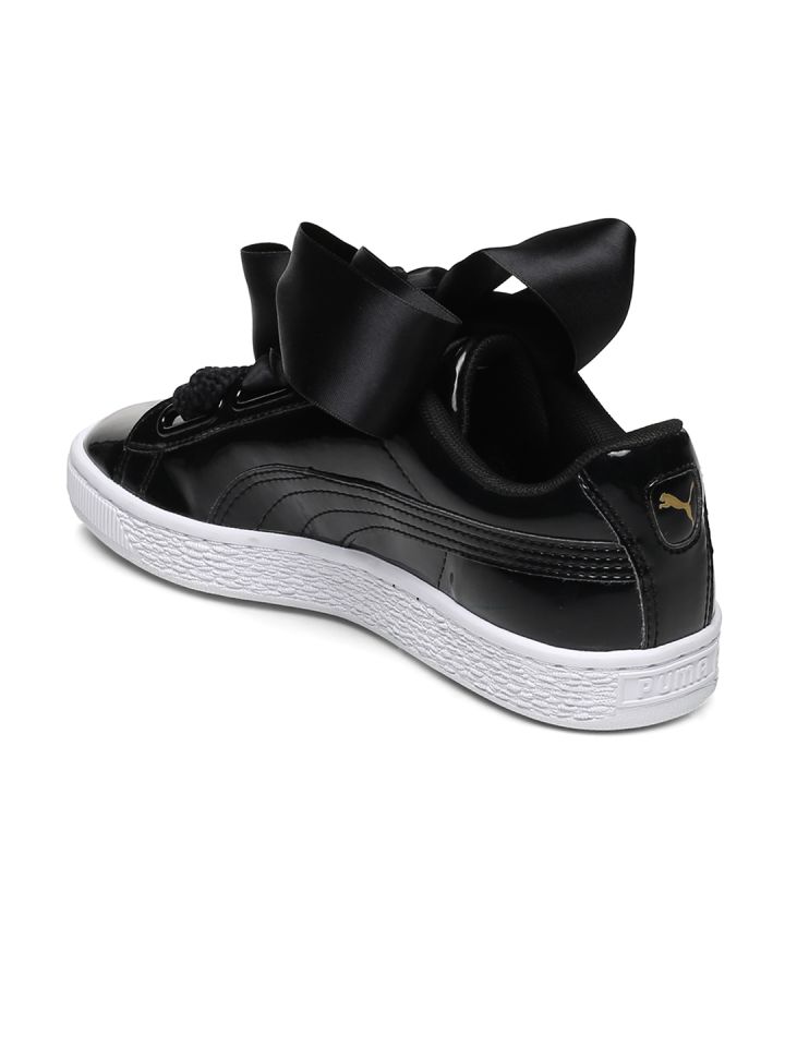 Puma basket clearance heart zwart