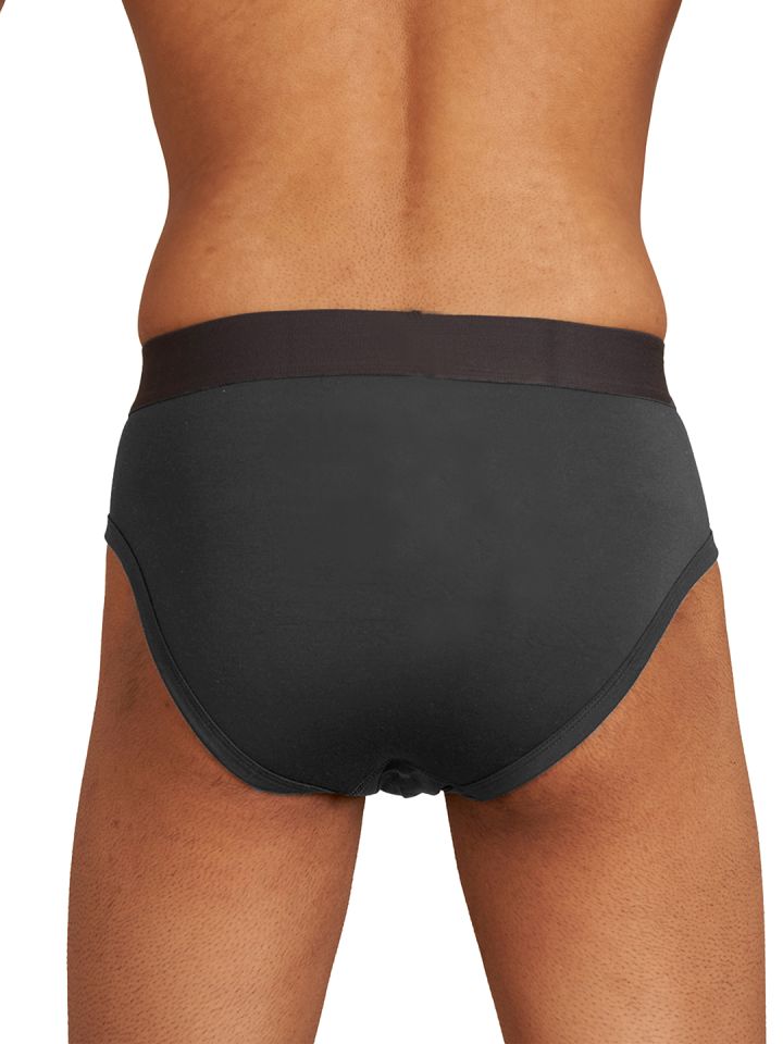Buy Man Matters Men Pack Of 2 Charcoal Grey & White Anti Microbial Briefs -  Briefs for Men 16811514