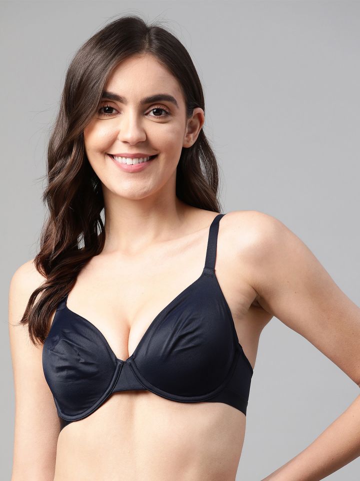 Buy Marks & Spencer Grey Melange Flexifit Solid Sleep Bra - Bra