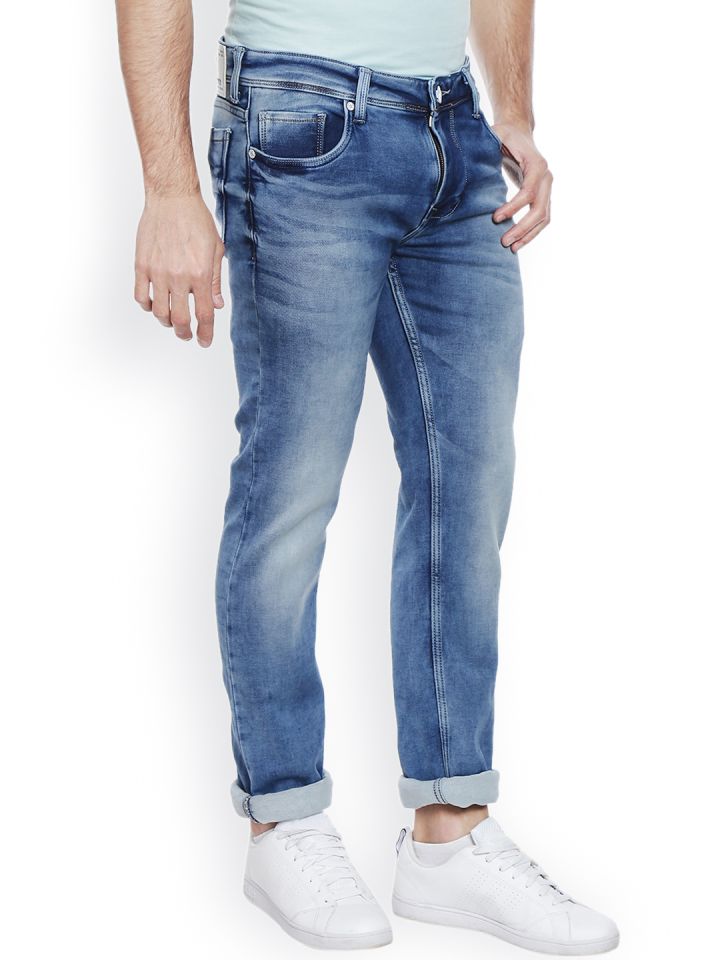 Buy Integriti Men Blue Slim Fit Mid Rise Clean Look Jeans Jeans