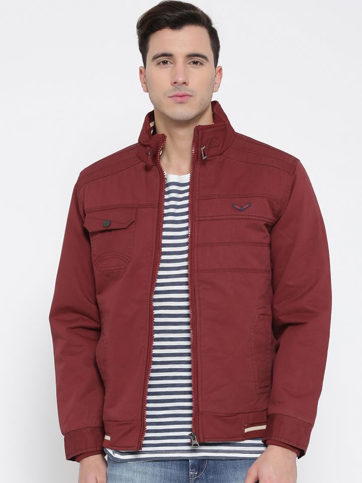 Buy Cloak Decker By Monte Carlo Red Jacket Jackets for Men
