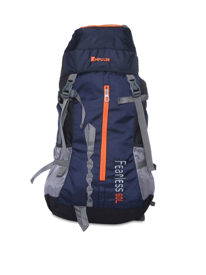 Impulse unisex blue online 65 litres rucksack