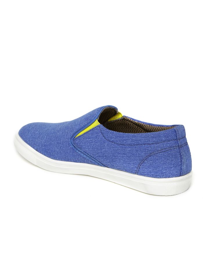 Buy Provogue Men Blue Solid Slip On Sneakers Casual Shoes for