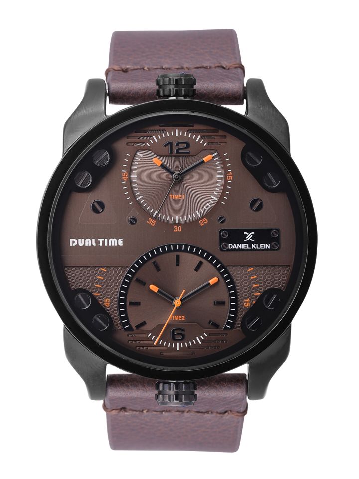 Daniel Klein Premium Men Brown Dual Time Dial Watch DK11125 4