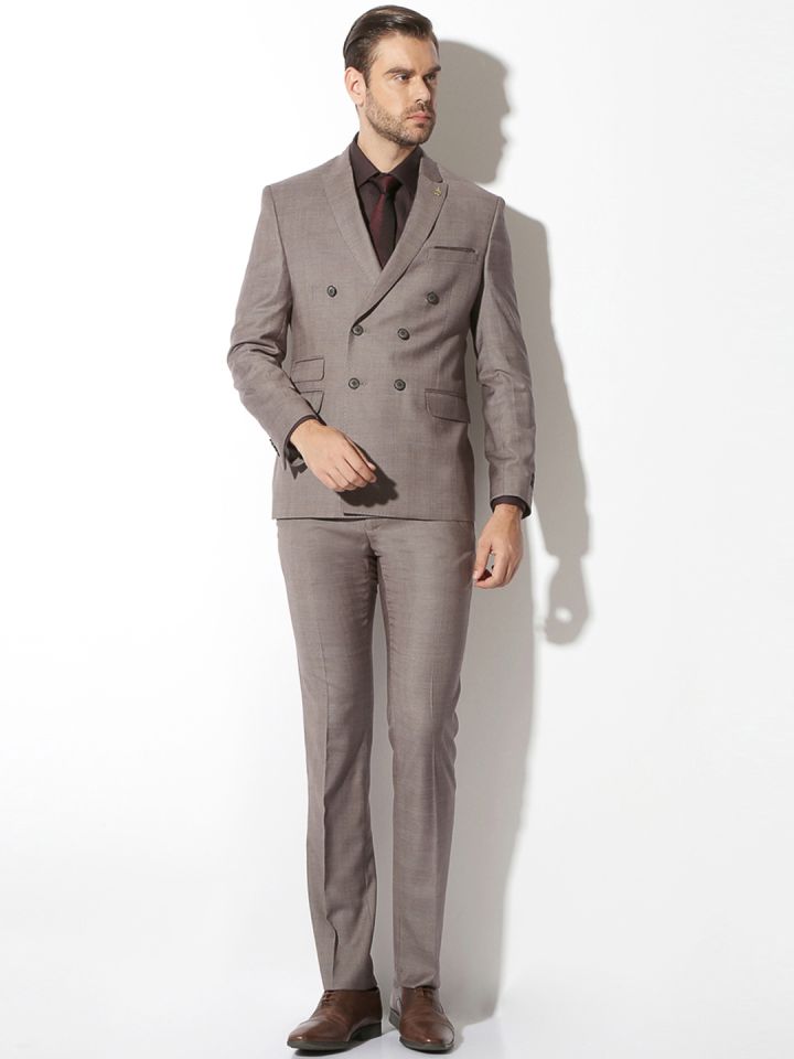 Double breasted formal suit hot sale