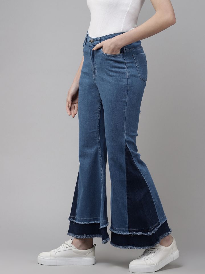 The Dry State Blue High Rise Bootcut Jeans