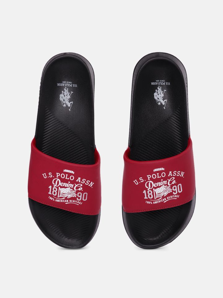 Us polo online slippers myntra