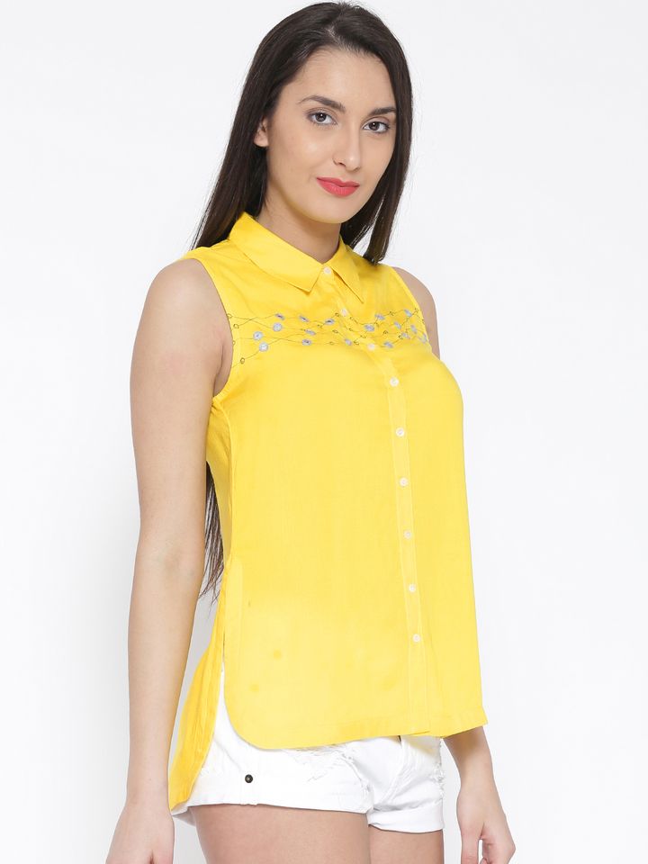 Buy 109f By Nishka Lulla Women Yellow Printed Detail Casual Shirt Shirts For Women 1694548 Myntra This is athiya shetty attends the collection preview of 109f by nishka lulla by pinkvilla on vimeo, the home for high quality videos and the people who…