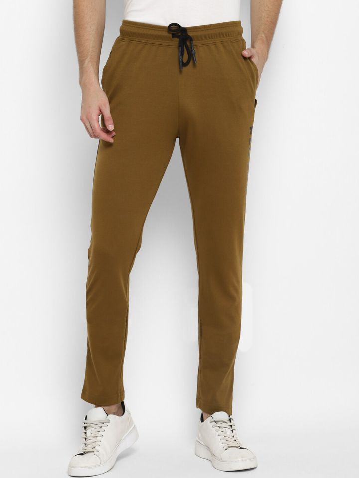 Buy Red Chief Men Brown Solid Slim Fit Track Pants Track Pants