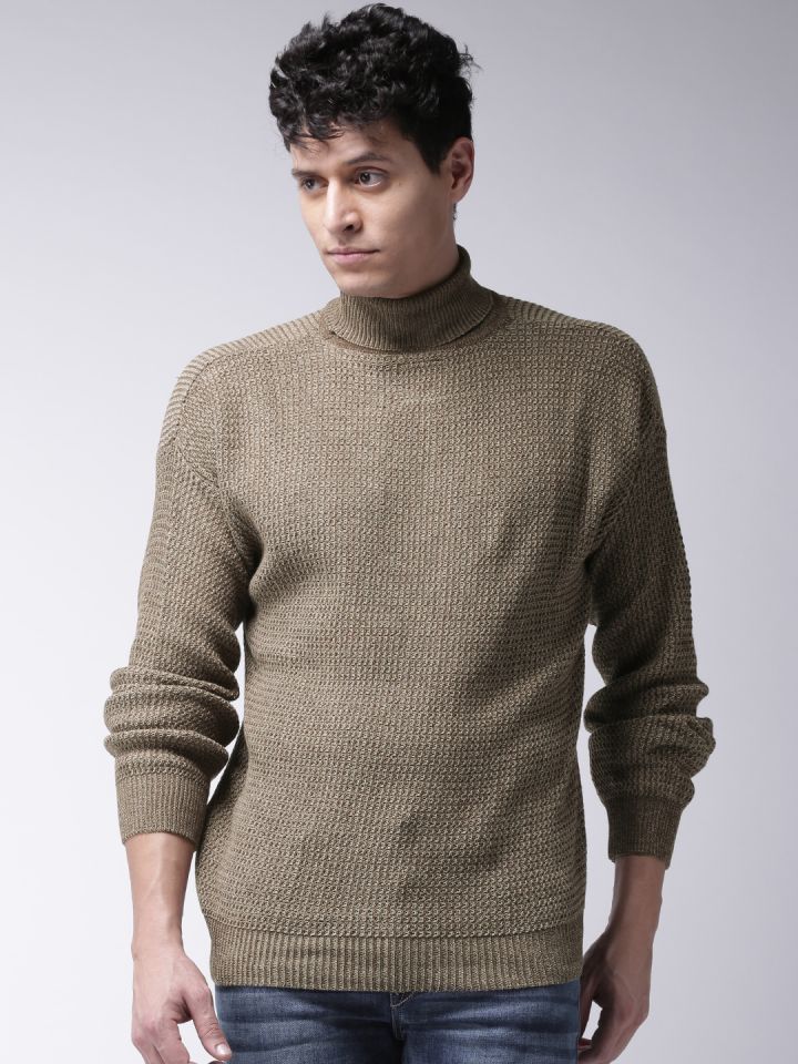 high neck sweater myntra
