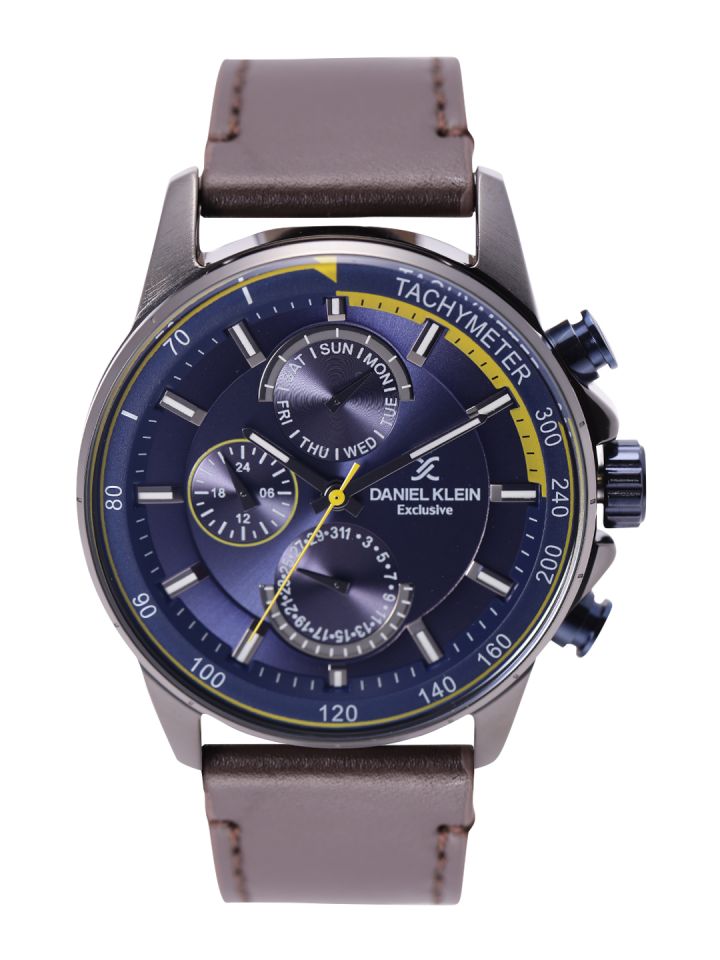 Buy Daniel Klein Exclusive Men Navy Multifunction Dial Watch