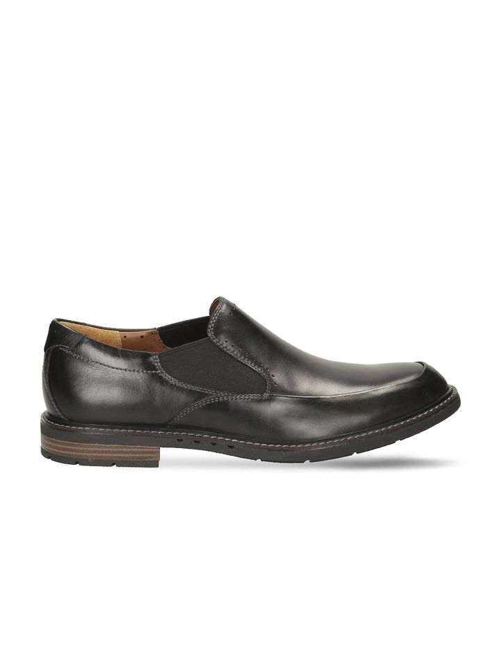 clarks men black leather formal shoes