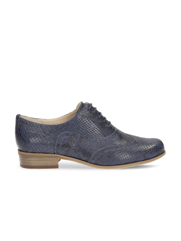 Clarks navy brogues womens cheap