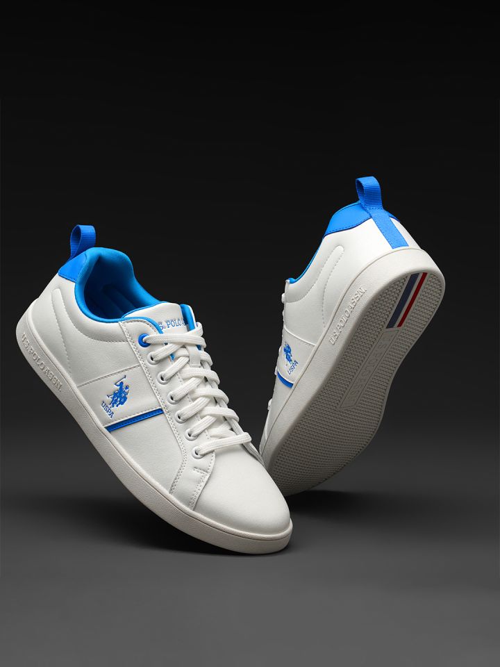 Buy U S Polo Assn Men White PU Sneakers Casual Shoes for Men